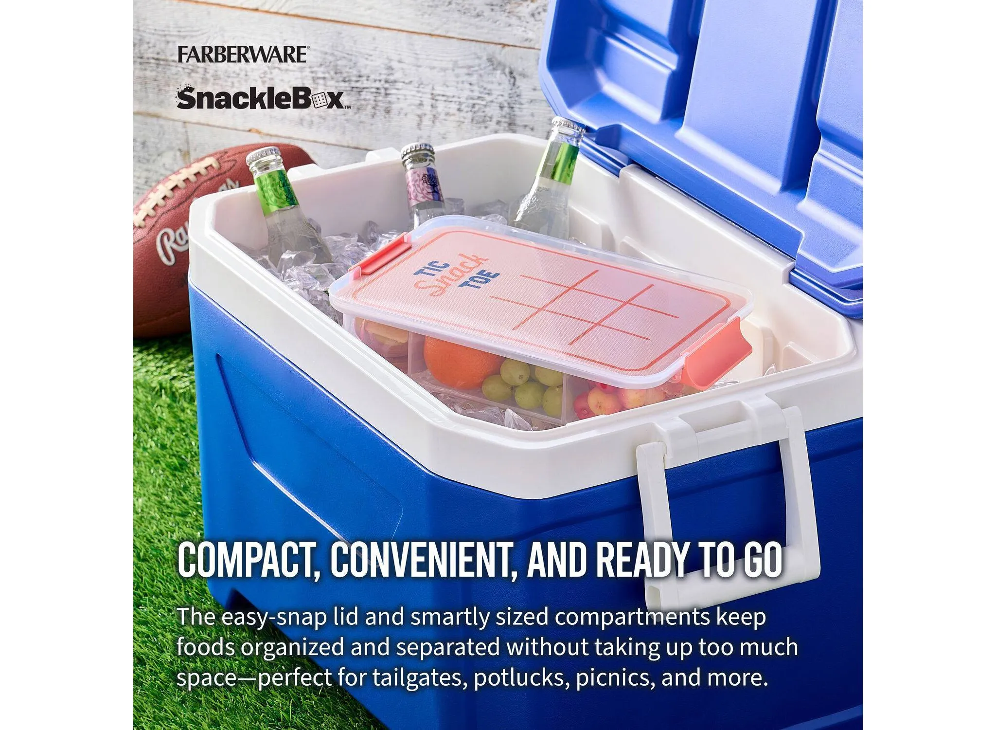 Snacklebox Tic Snack Toe Coral - Kaedas