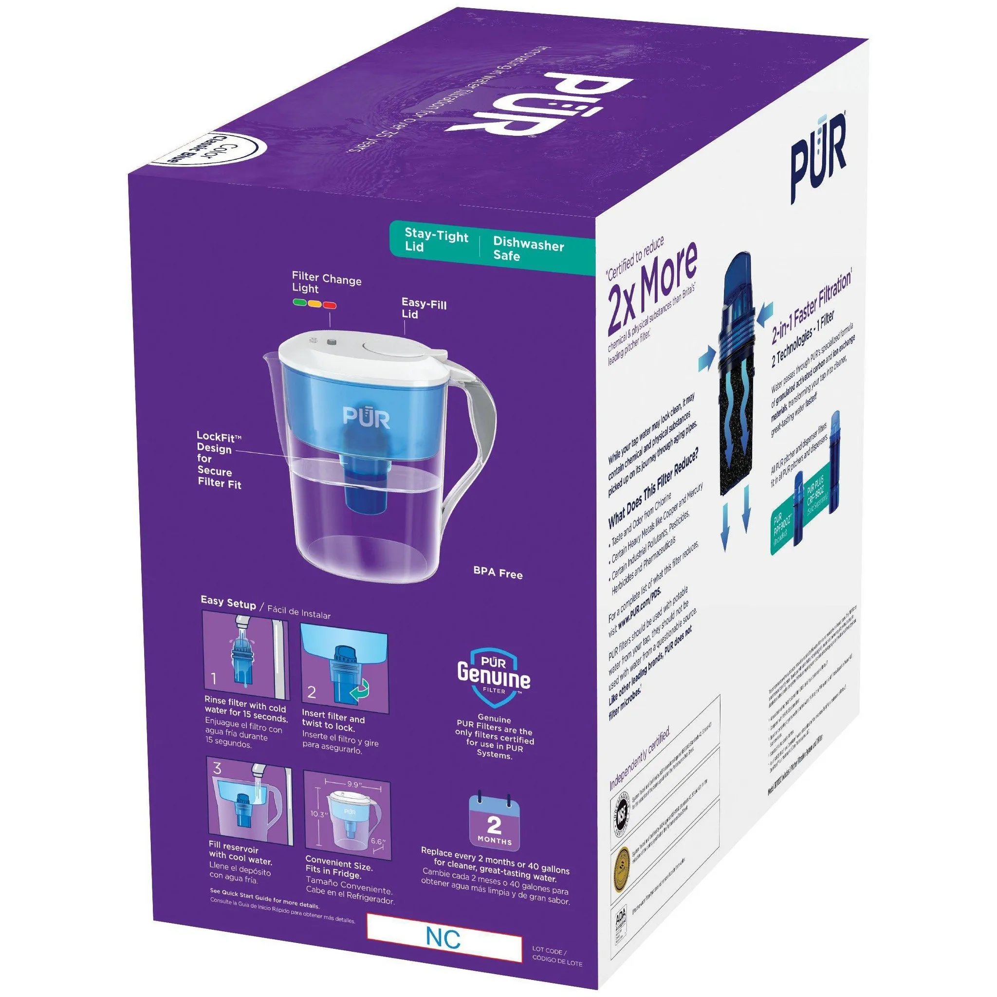 PUR 11 Cup Water Filtration Pitcher - Kaedas