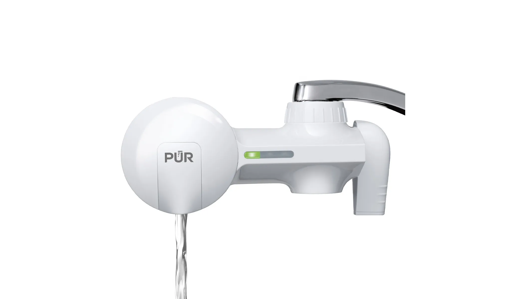 PUR Faucet Mount Water Filtration System - Powerful Lead Reduction, White - Kaedas