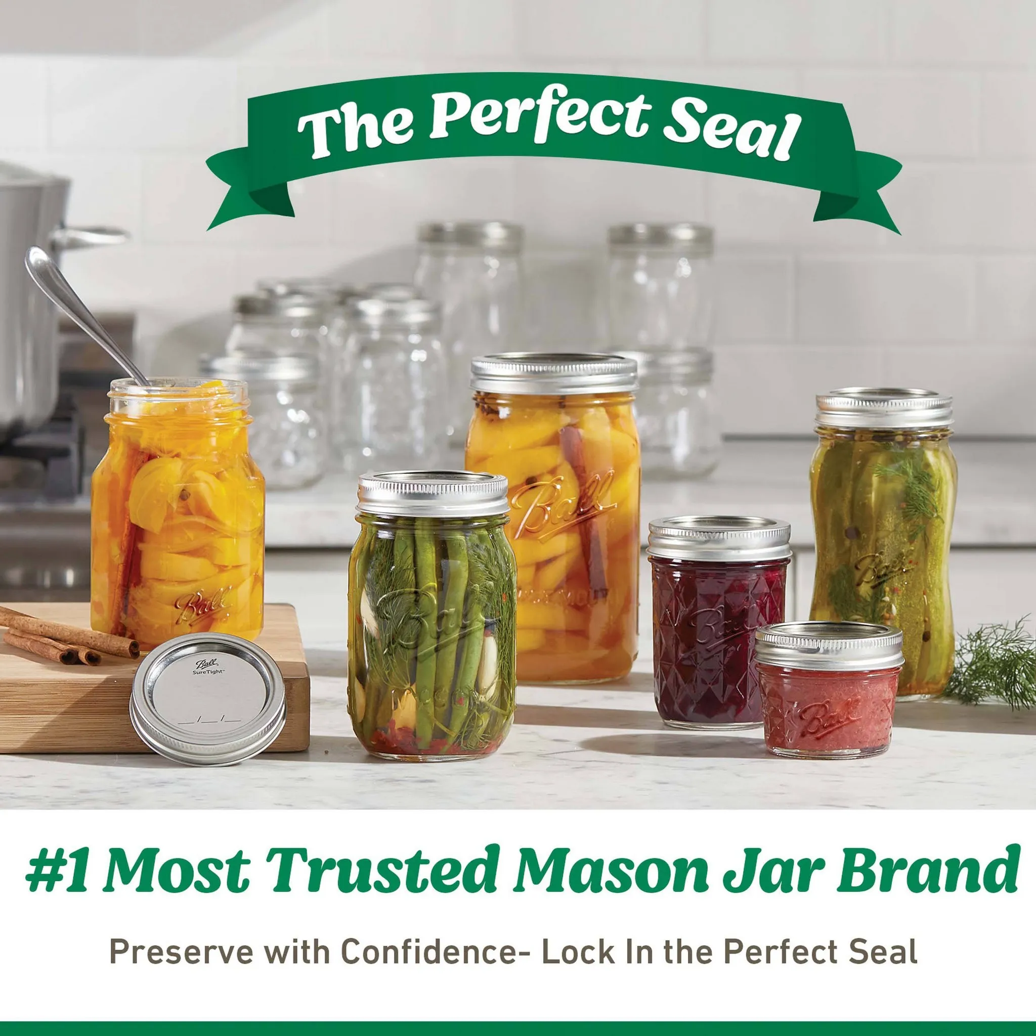 4oz 12pk Glass Regular Mouth Quilted Mason Jar with Lid and Band - Kaedas