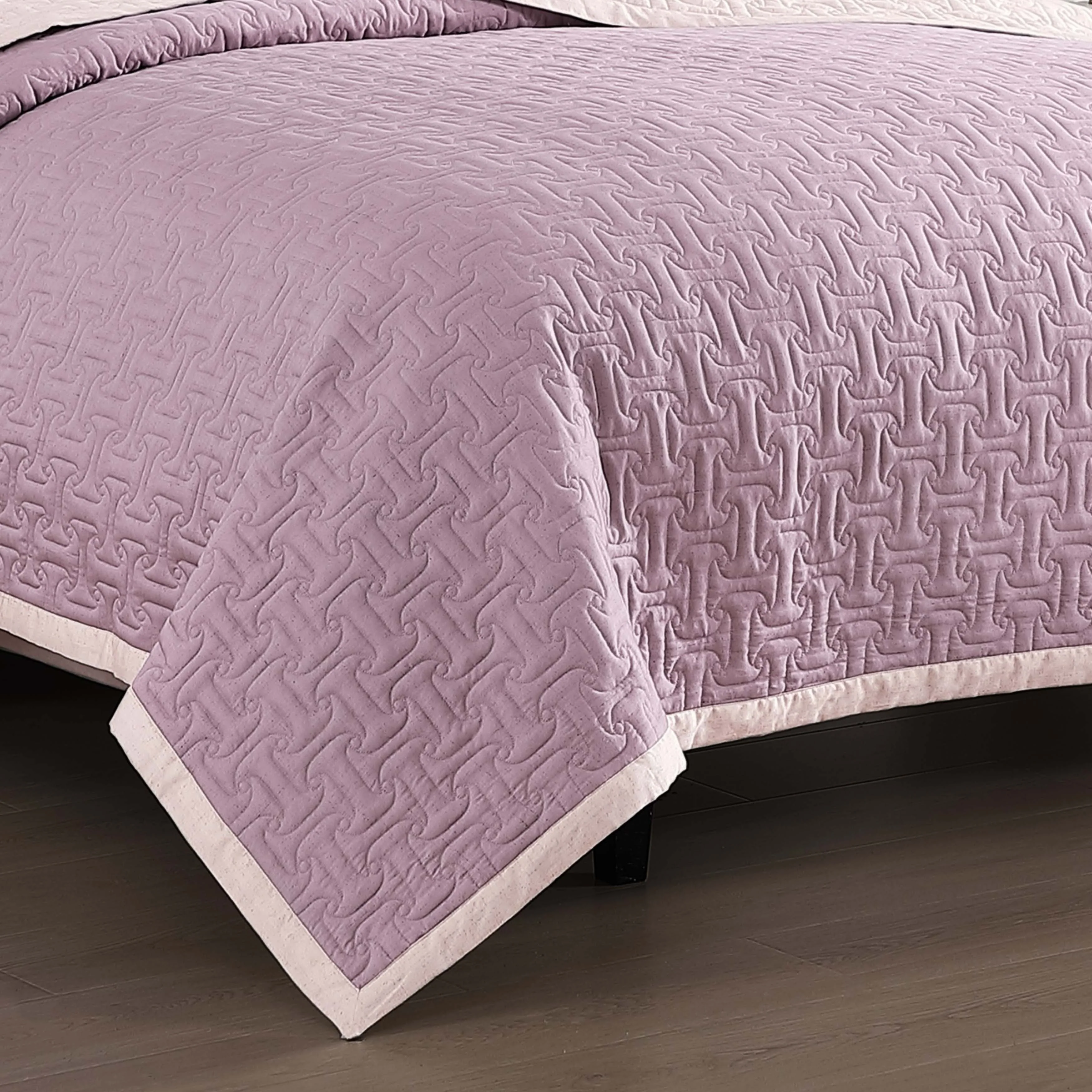 Bebejan 3 Piece Textured Quilted Coverlet Set - Kaedas