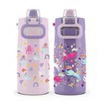 2pk Colby Kids' Stainless Steel 12oz Water Bottles Pink/Purple: Insulated Reusable Toddler Drinkware - Kaedas