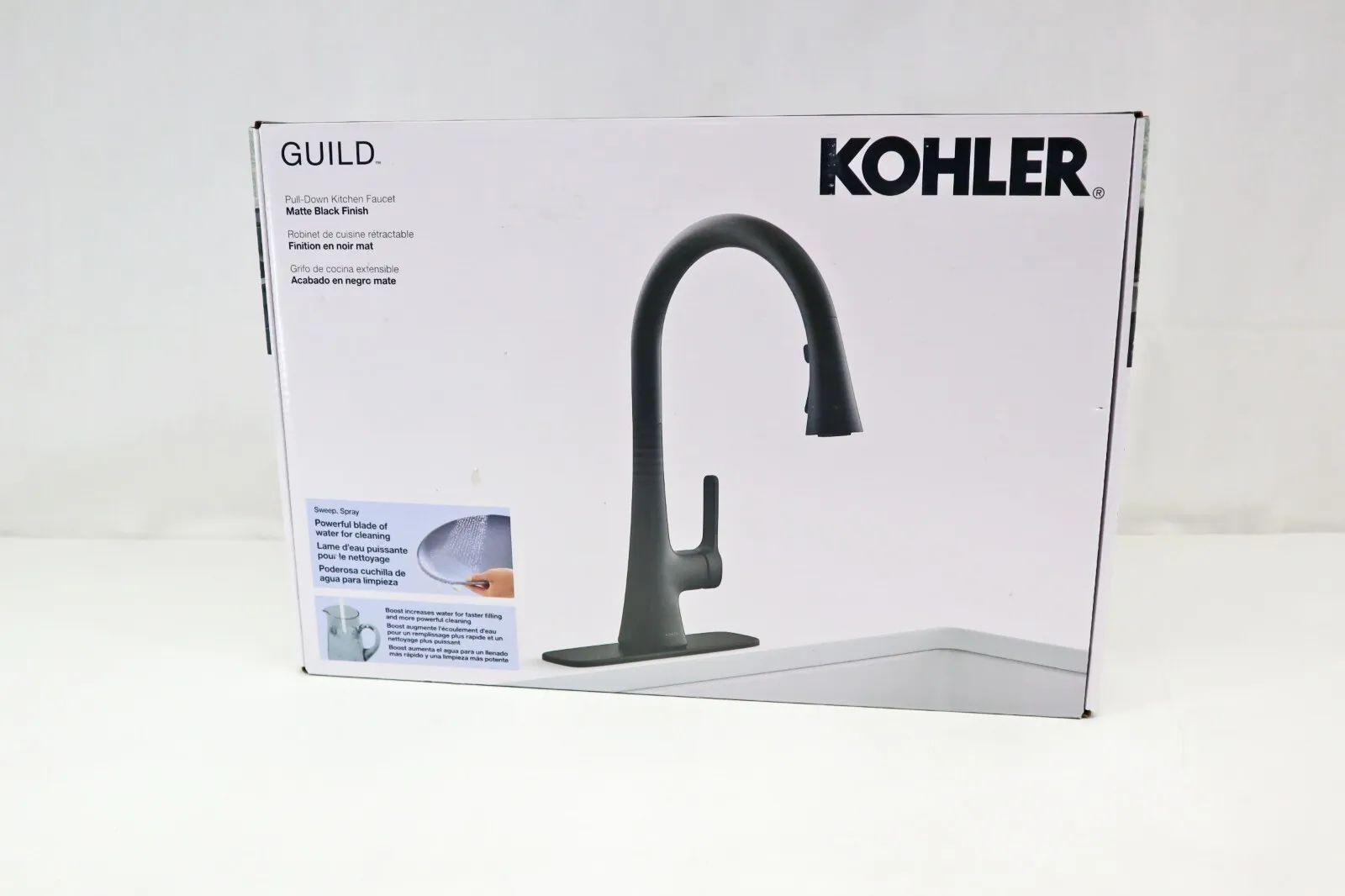 Pull-Down Kitchen Sink Faucet - Matte Black - Kaedas