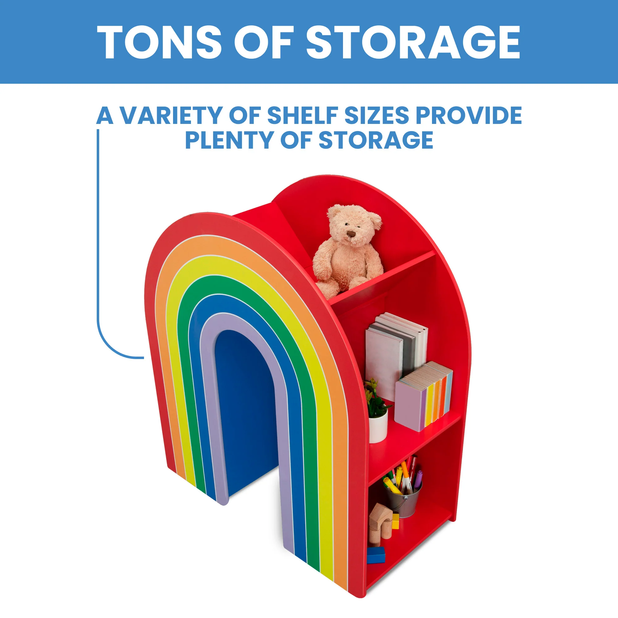 Rainbow Bookcase - Kaedas