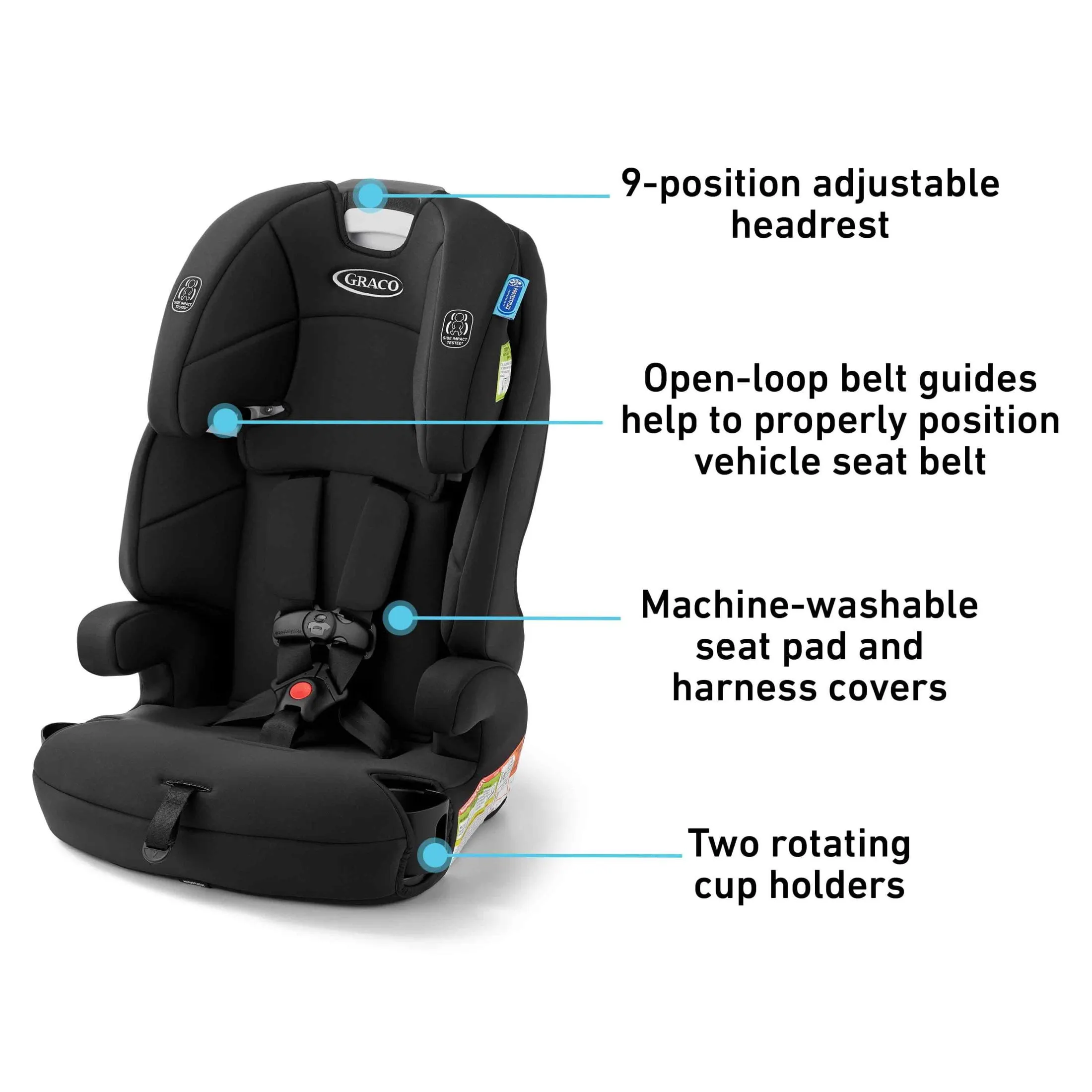 3-in-1 Harness Booster Car Seat - Proof - Kaedas