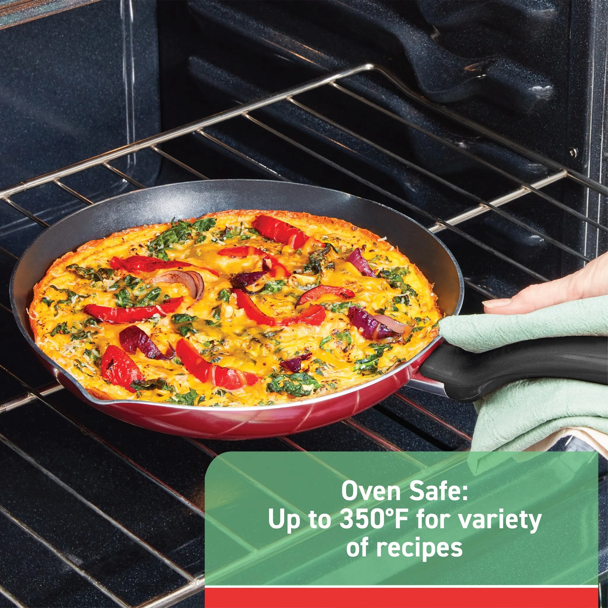 12pc Simply Cook Nonstick Cookware Set Red - Kaedas