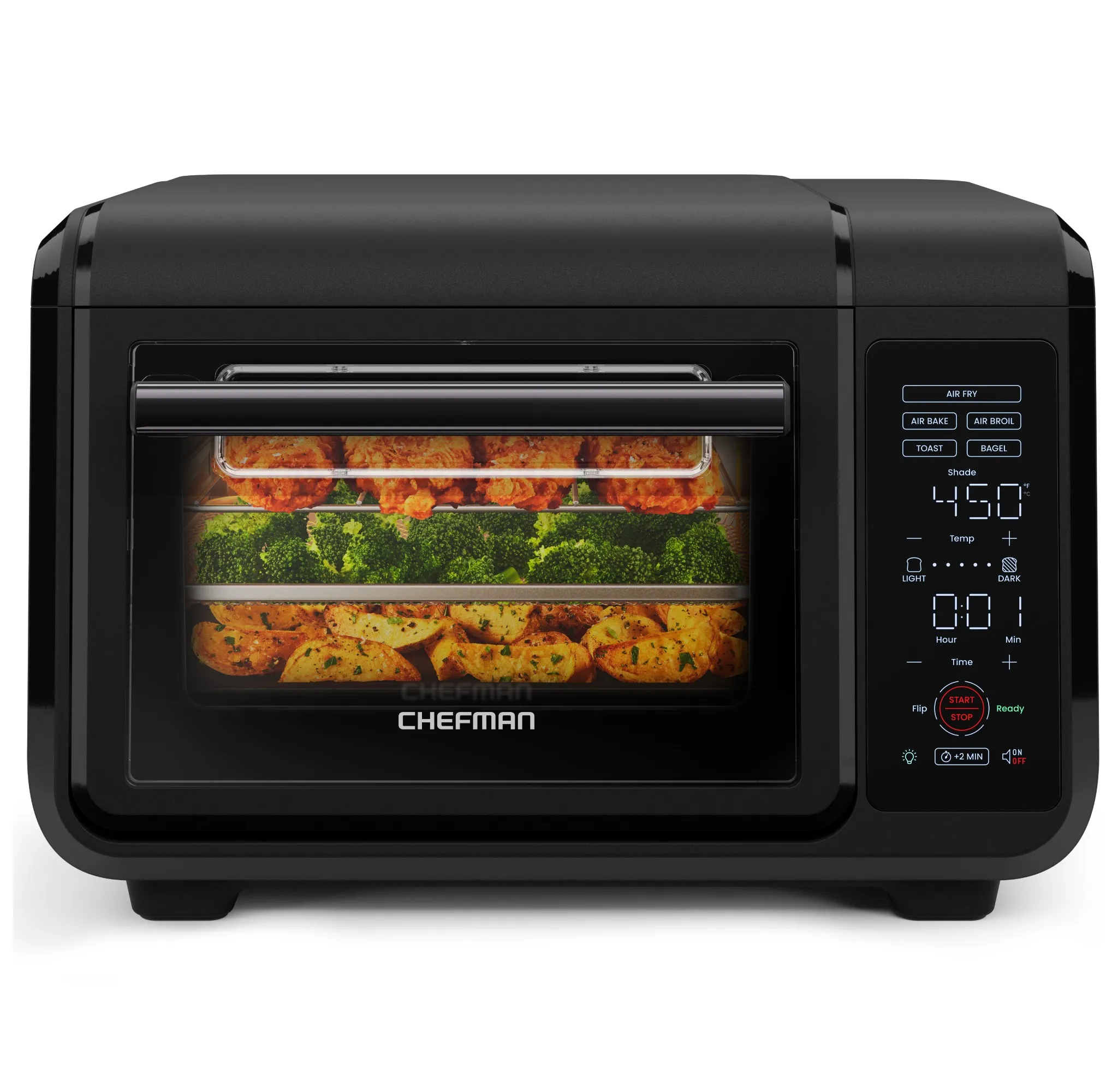 EasyAir 15 Qt. Toaster Oven Air Fryer – Black - Kaedas