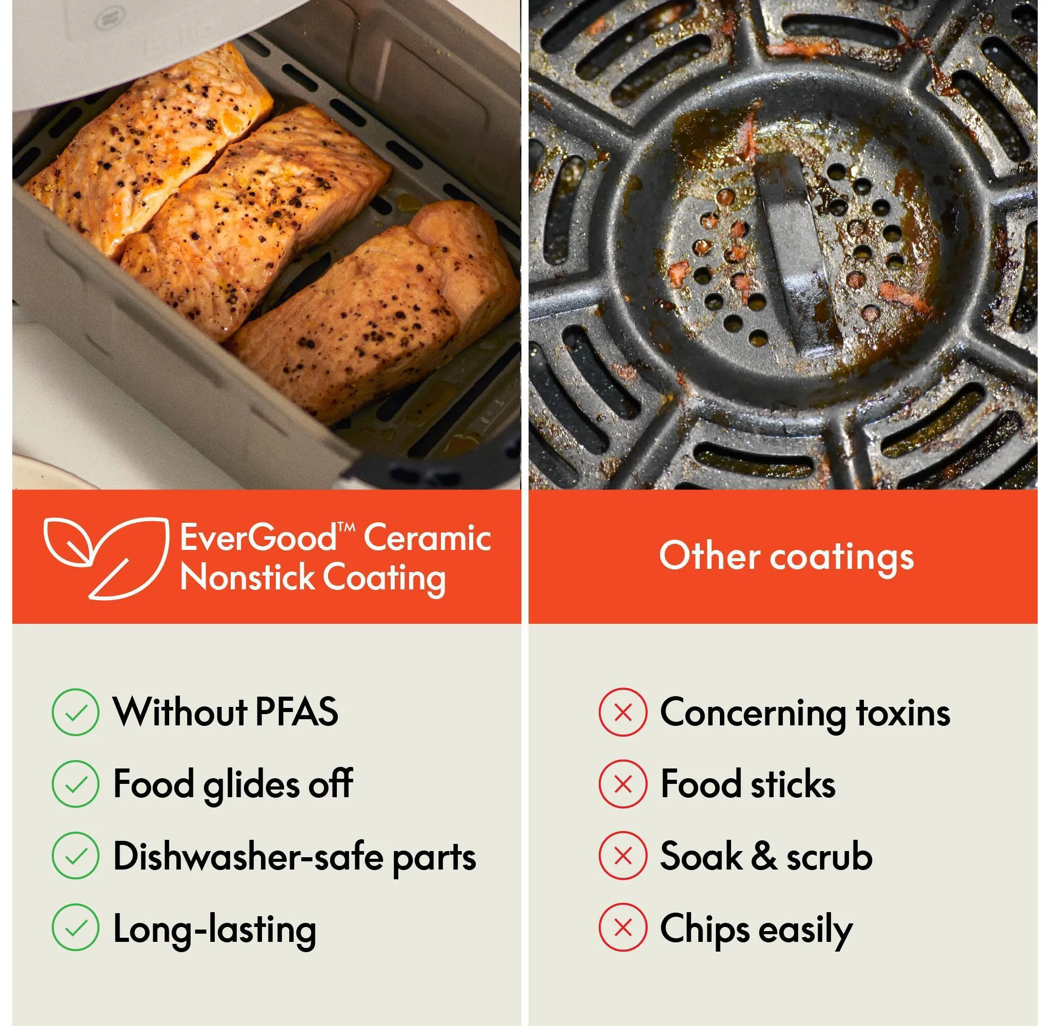 4qt TriZone Air Fryer - Oatmilk - Kaedas