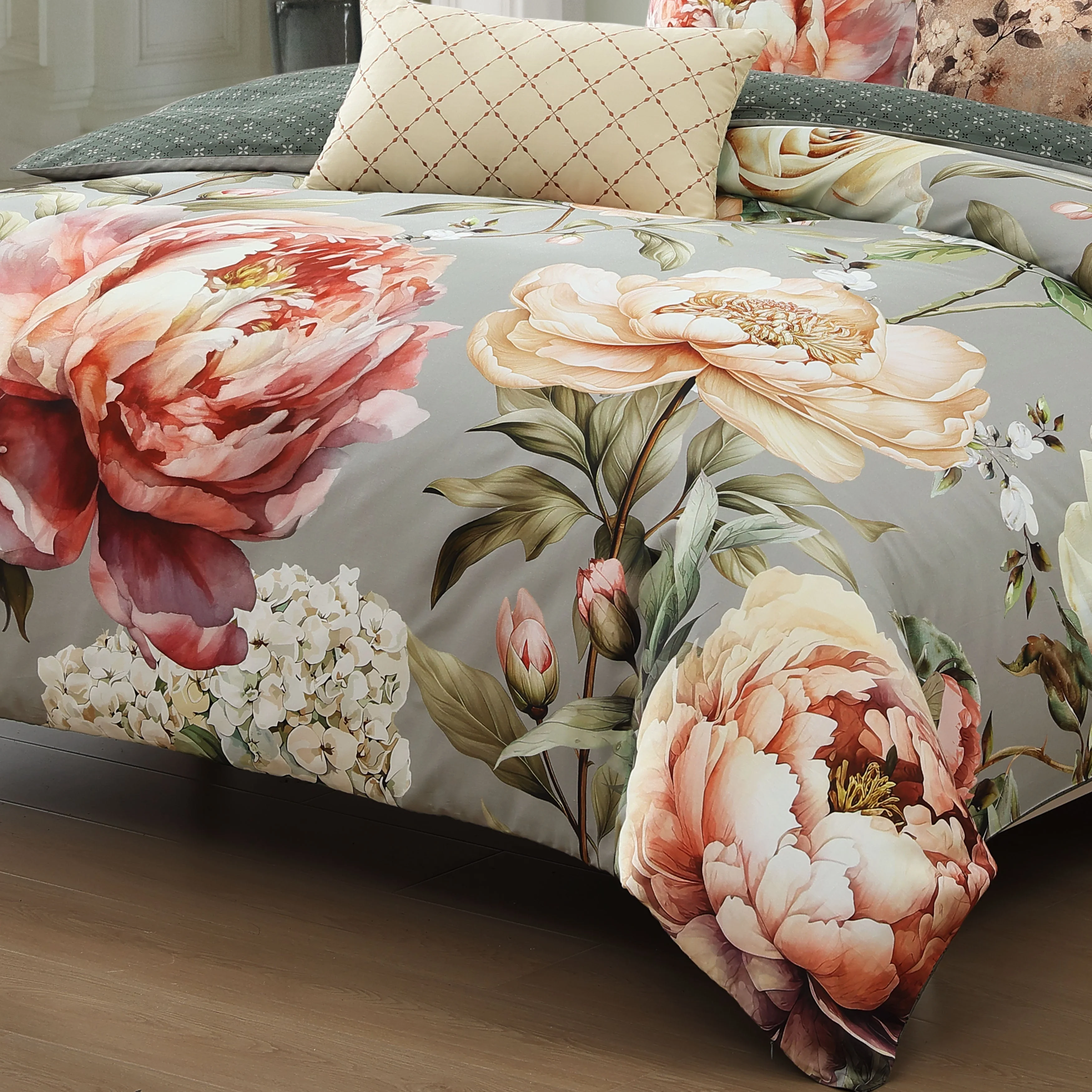 Bebejan Whispering Willows 5 Piece Reversible Comforter Set - Kaedas