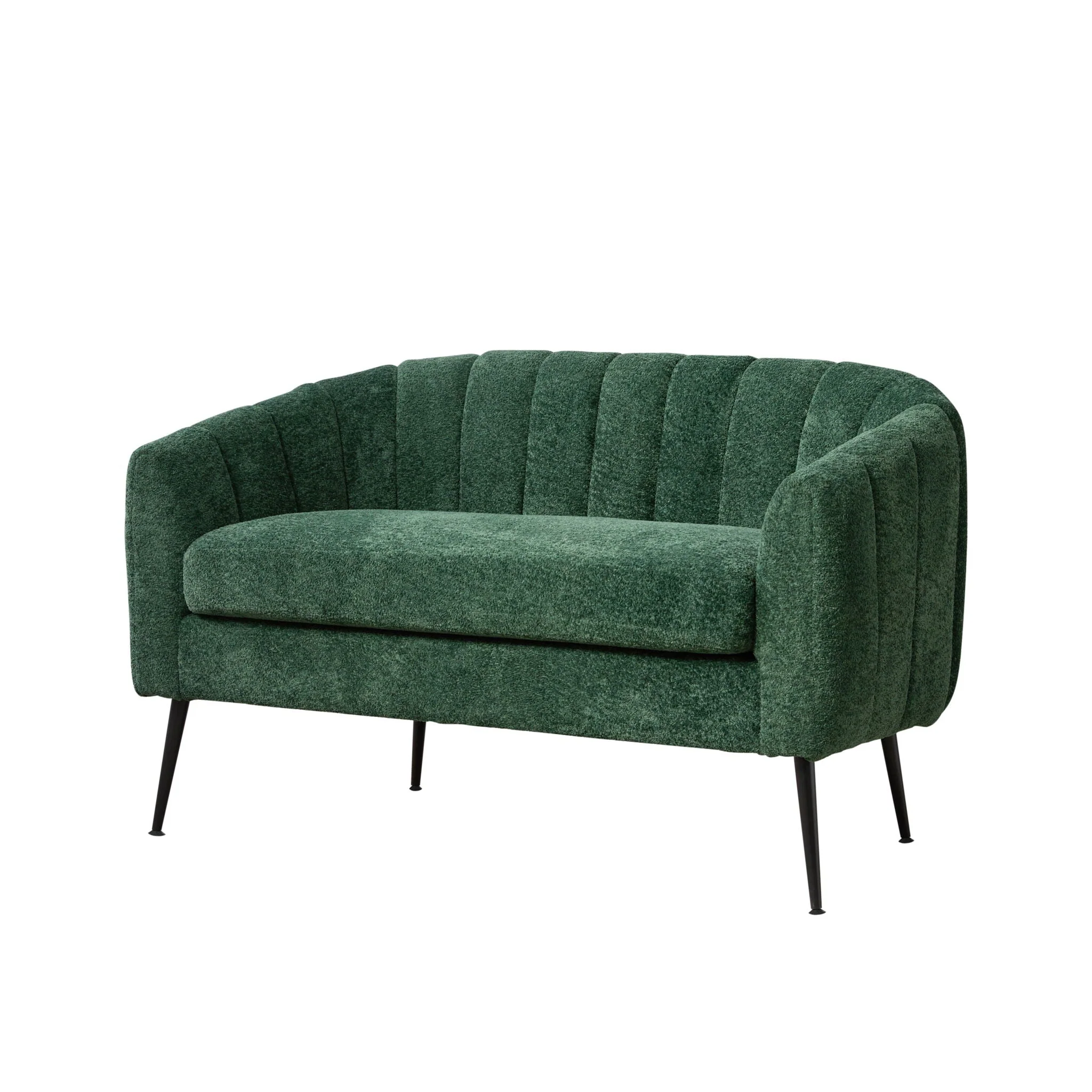 Glam Mini Loveseat, Accent Couch - Green - Kaedas