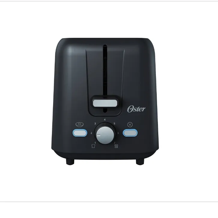 2-Slice Toaster with Extra-Wide Slots Black: 800W - Kaedas