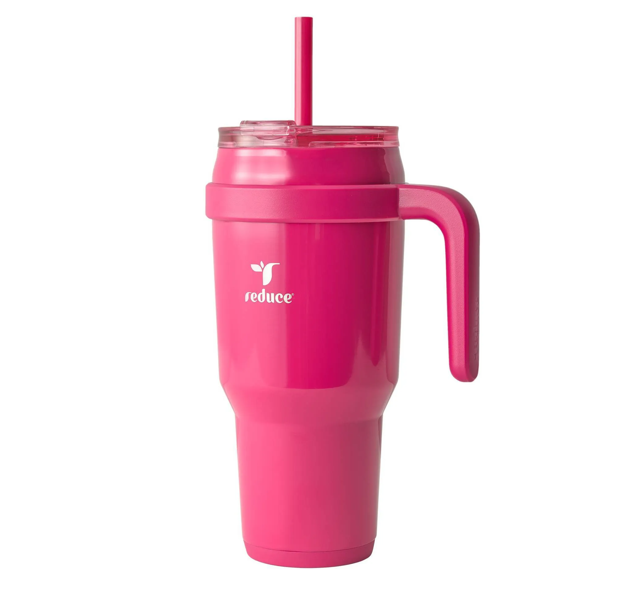 40oz Vacuum Insulated Stainless Steel Straw Tumbler Mug- Dark Pink - Kaedas
