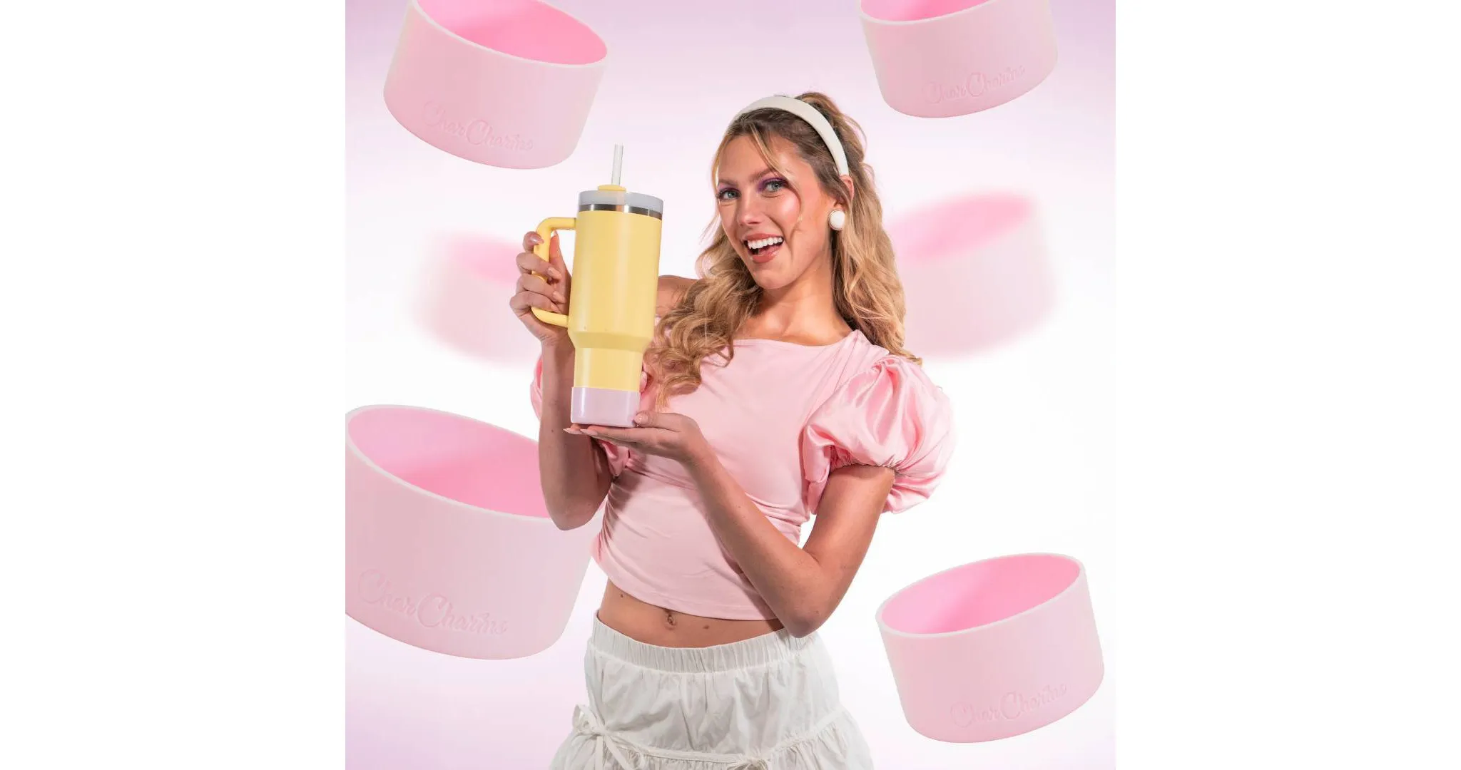 Water Bottle Boot - Pastel Pink - Kaedas