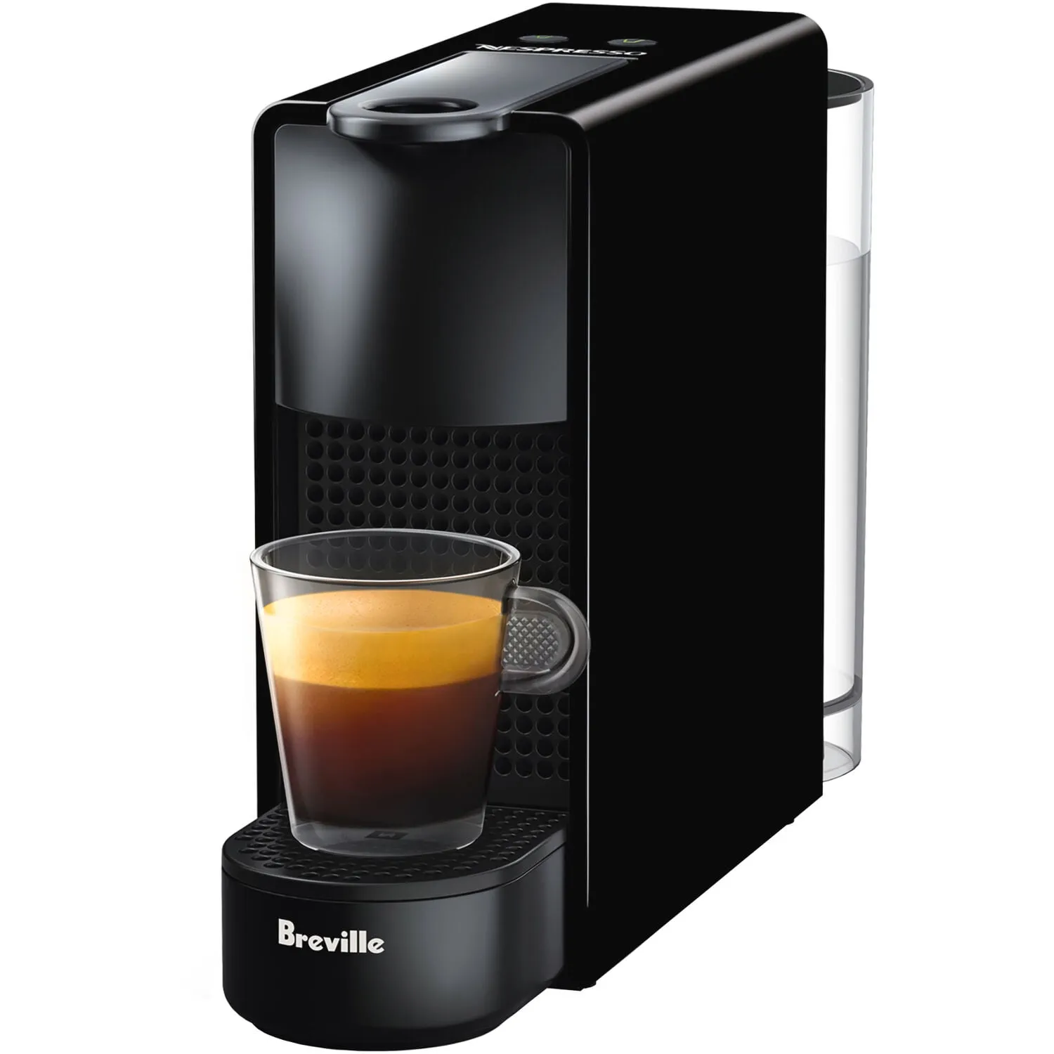 Breville New  Nespresso Essenza Mini Single-Serve Machine Aeroccino Milk Frothier, Black - Kaedas