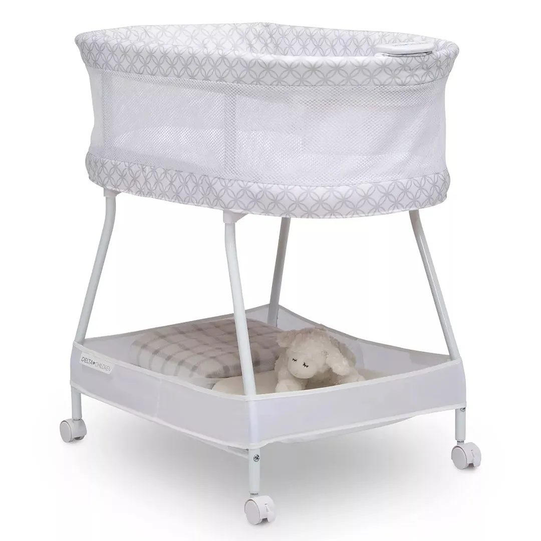 Sweet Dreams Bassinet with Airflow Mesh - Gray Infinity - Kaedas