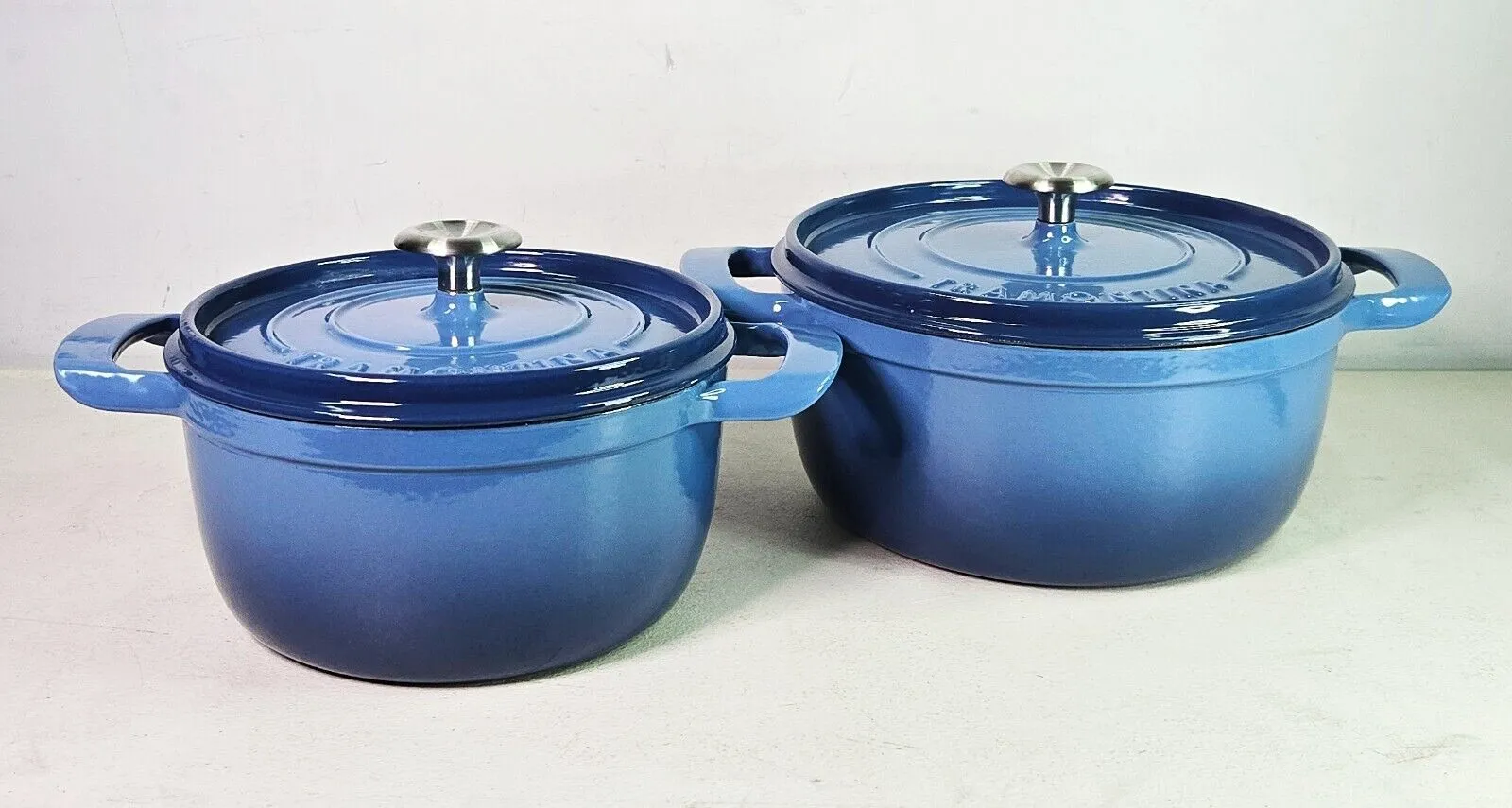 4-quart & 6-quart Enameled Cast Iron Round Dutch Oven 2-Pack - Kaedas