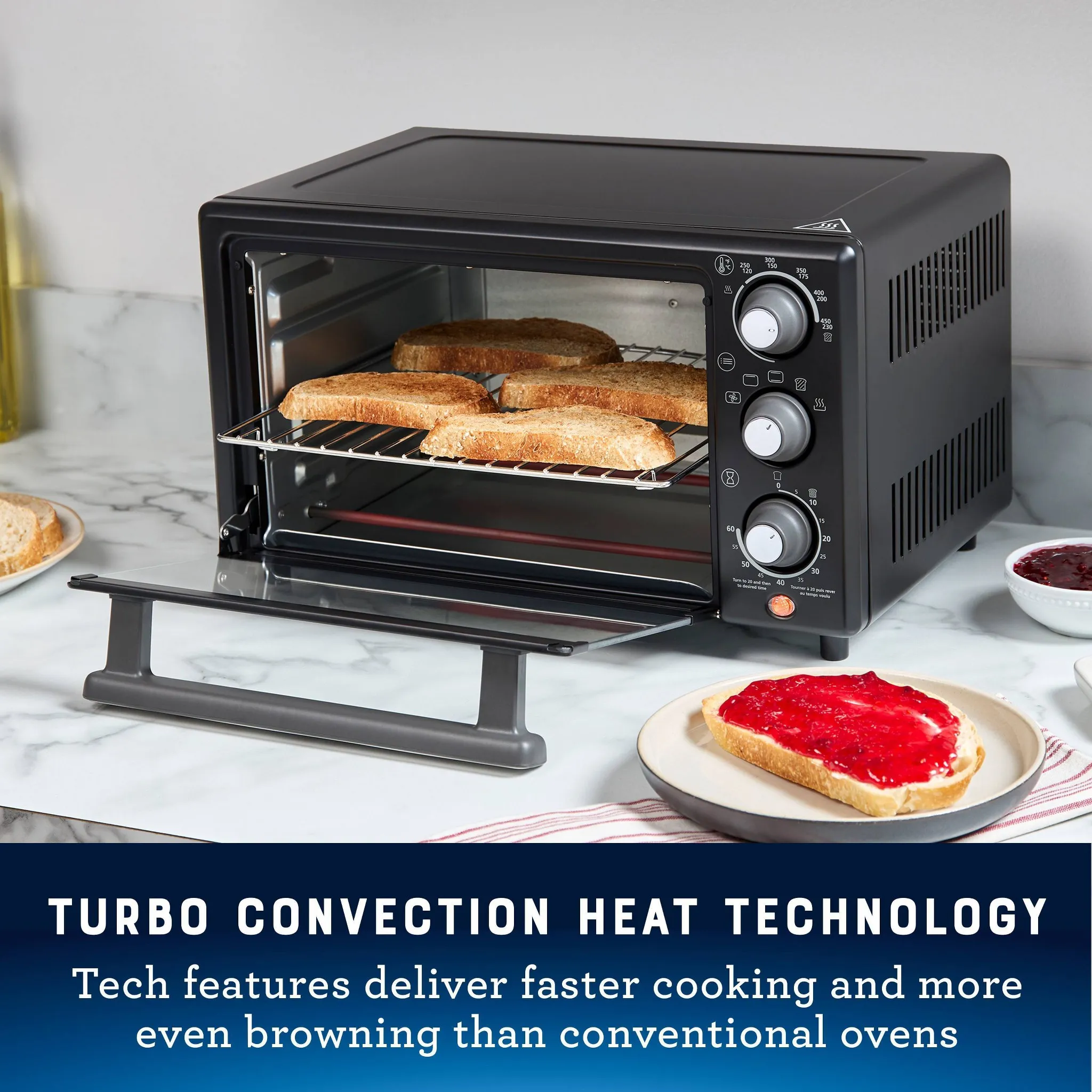 18-Quart Toaster Oven With Air Fry Function - Kaedas