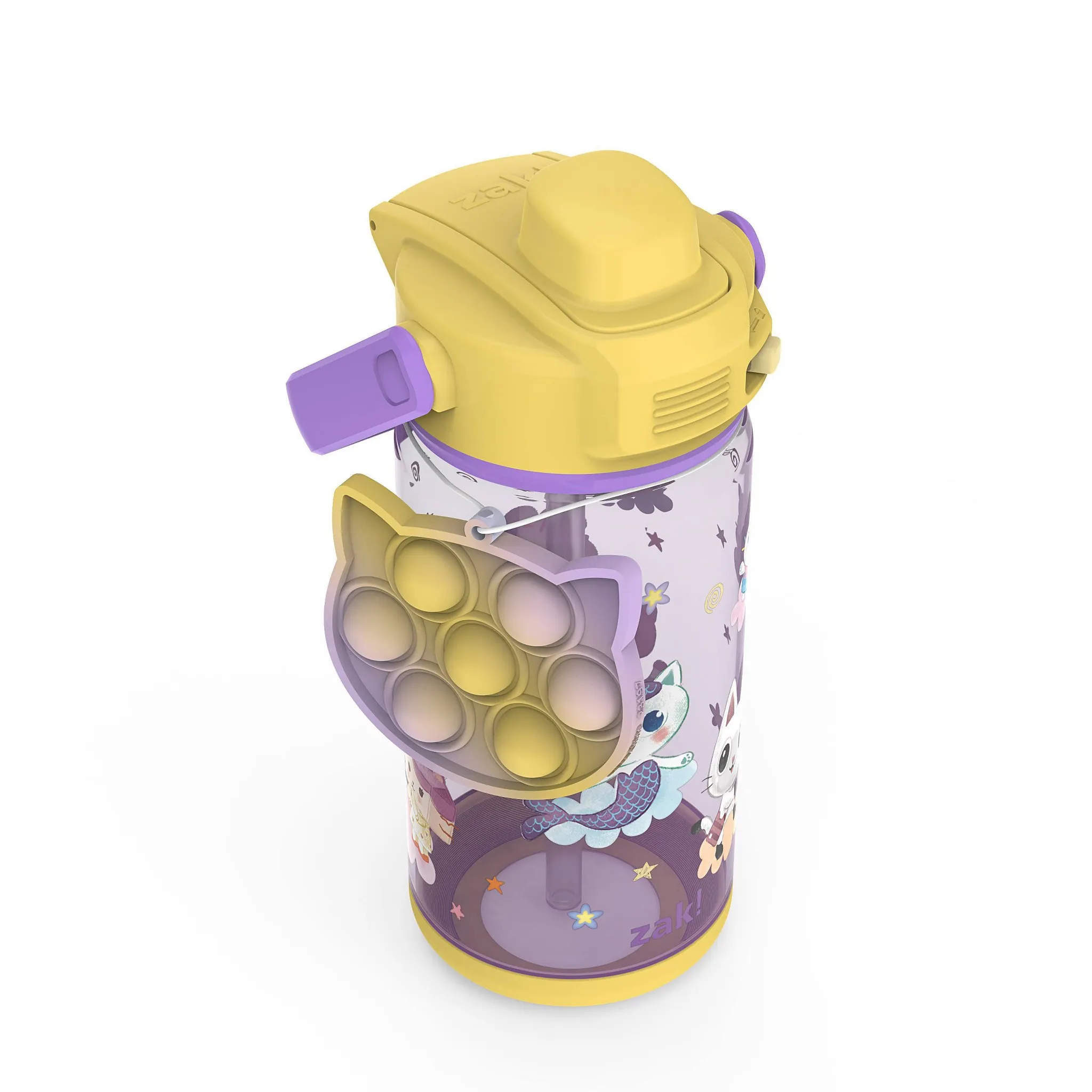 16 fl oz Gabbys Dollhouse Straw Bottle with Toy Popper - Kaedas