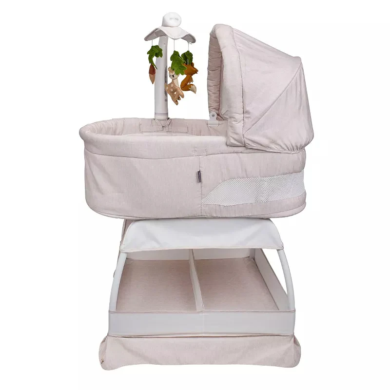 Sweetli Calm Bassinet with Cry Recognition - Wheat Melange - Kaedas