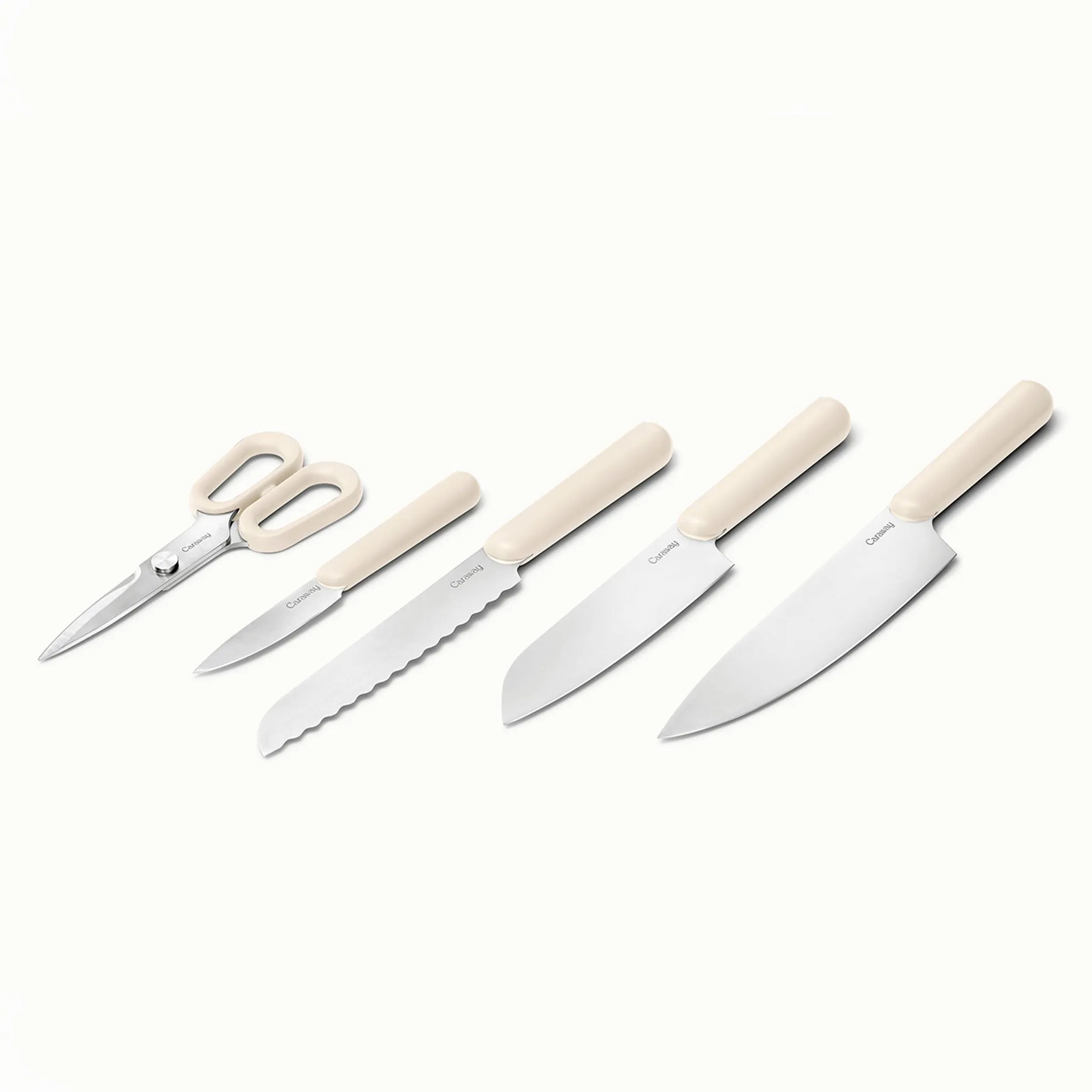 Caraway Home 5pc Knife Set - Cream - Kaedas