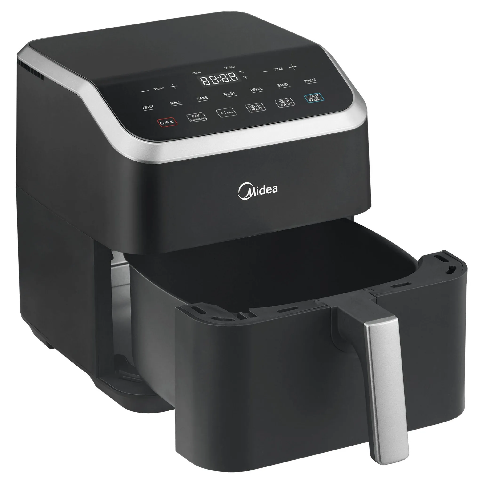 5.5qt HeatXpress Air Fryer Black: 1500W, Dishwasher-Safe Parts - Kaedas