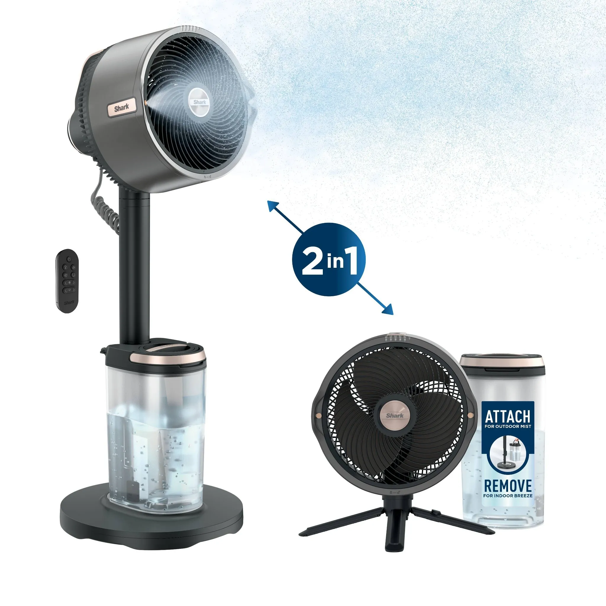 Misting Pedestal Fan - Indoor and Outdoor - Kaedas