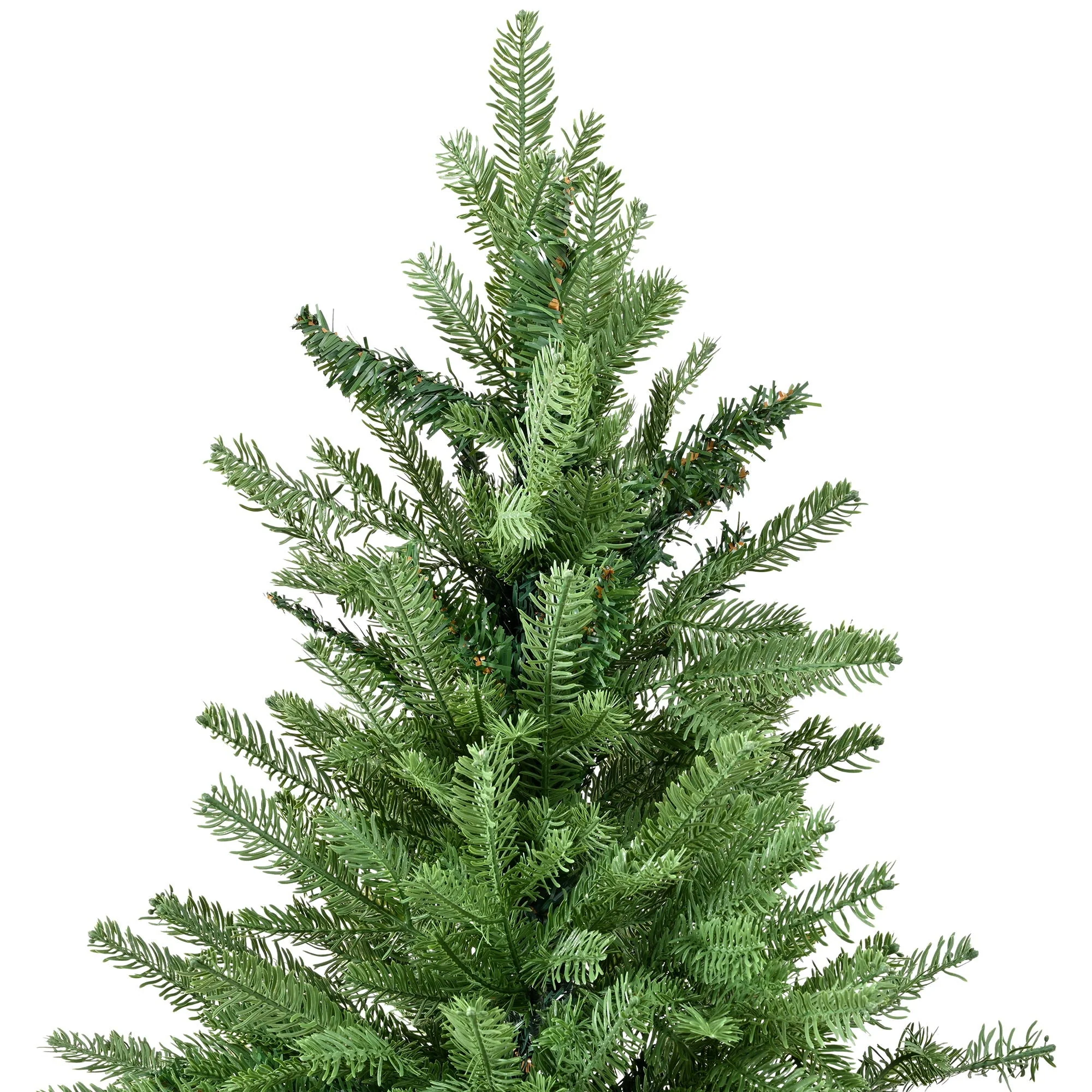 Unlit 7Ft Christmas Tree With Dense Branches, Hinged Design, Realistic Look - Green - Kaedas
