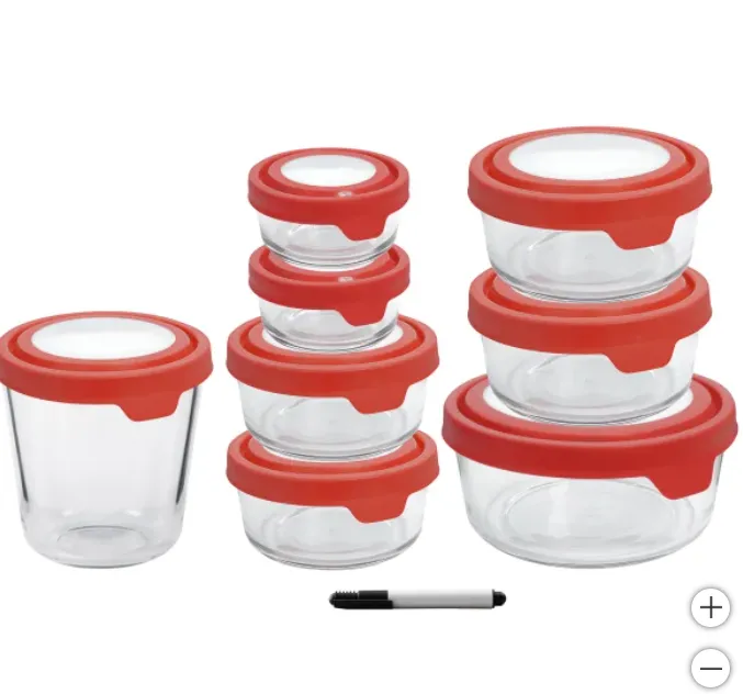 16PC TrueSeal Glass Food Storage Set - Kaedas
