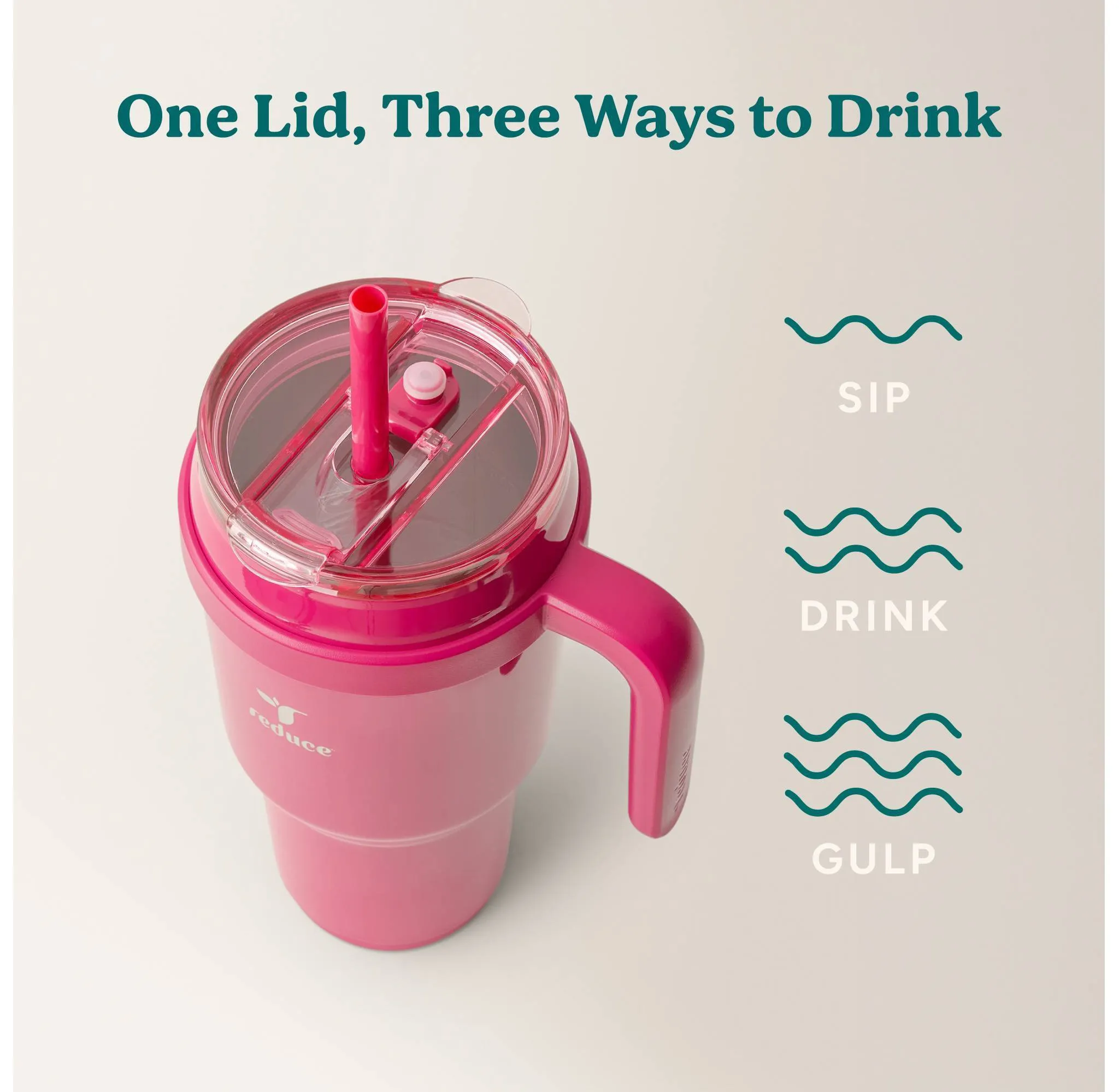 40oz Vacuum Insulated Stainless Steel Straw Tumbler Mug- Dark Pink - Kaedas