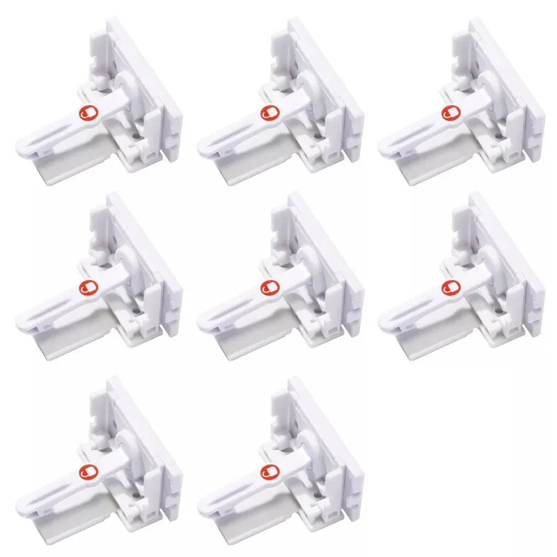 Secure-to-Explore Adhesive Locks - White - 8pk - Kaedas