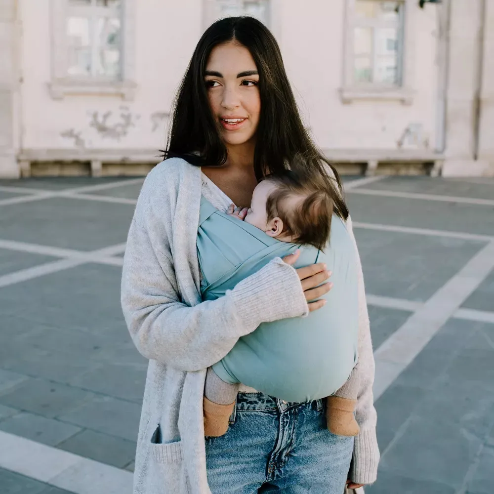 Bliss 2-in-1 Hybrid Baby Carrier & Wrap - Sea Mist - Kaedas