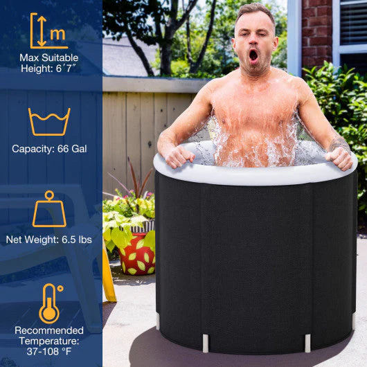 66 Gal Outdoor Ice Plunge Tub With Lid at Home - Kaedas
