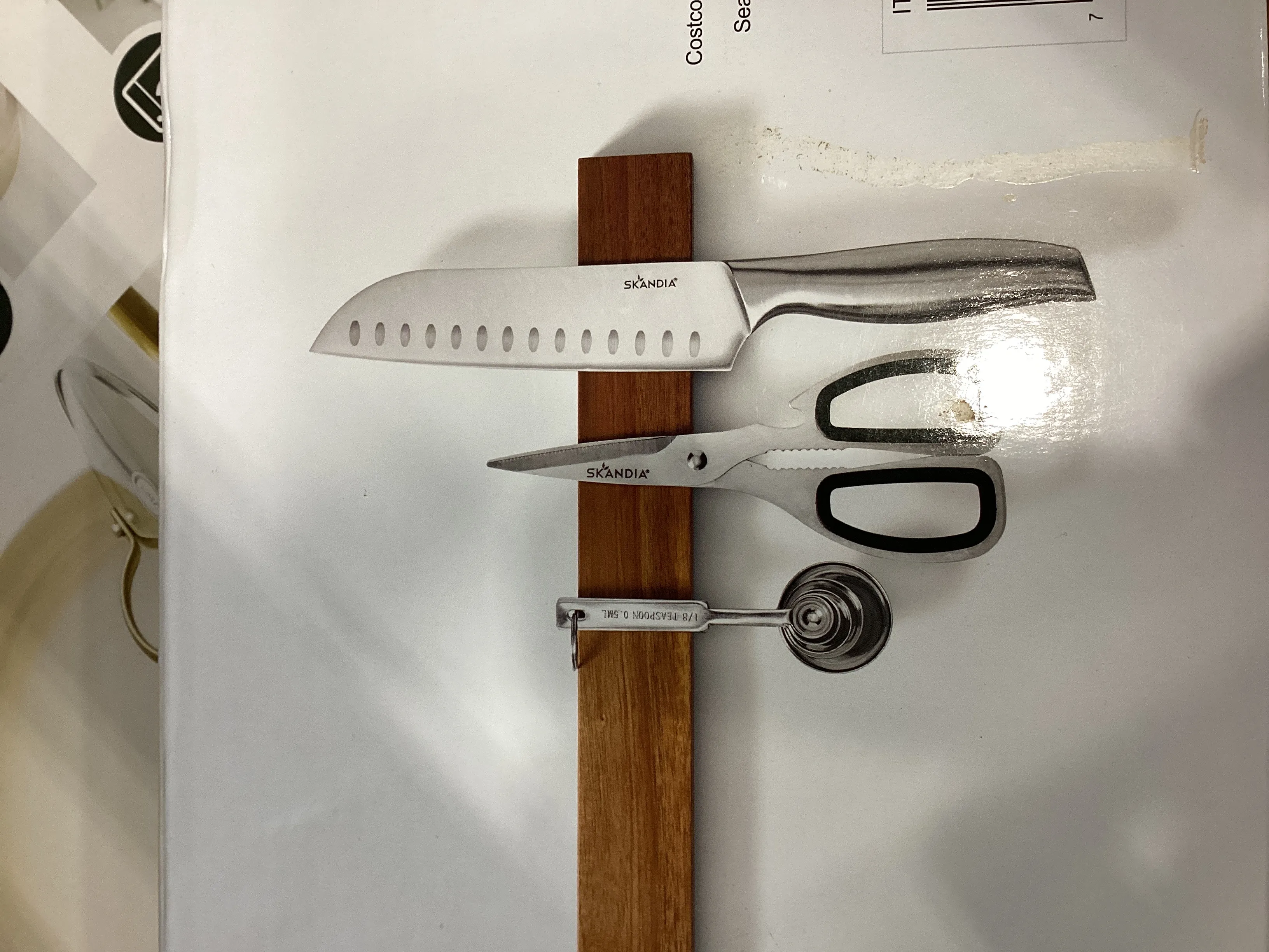 Acacia Wood Magnetic Wall Bars - Set of 2 - Kaedas