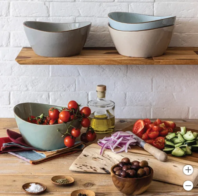 Wad Bowls Set of 4 - Natural Wood Serving Bowls - Kaedas