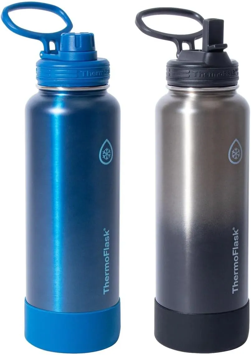 Stainless Steel Water Bottle 40 Oz 2-Pack - Kaedas