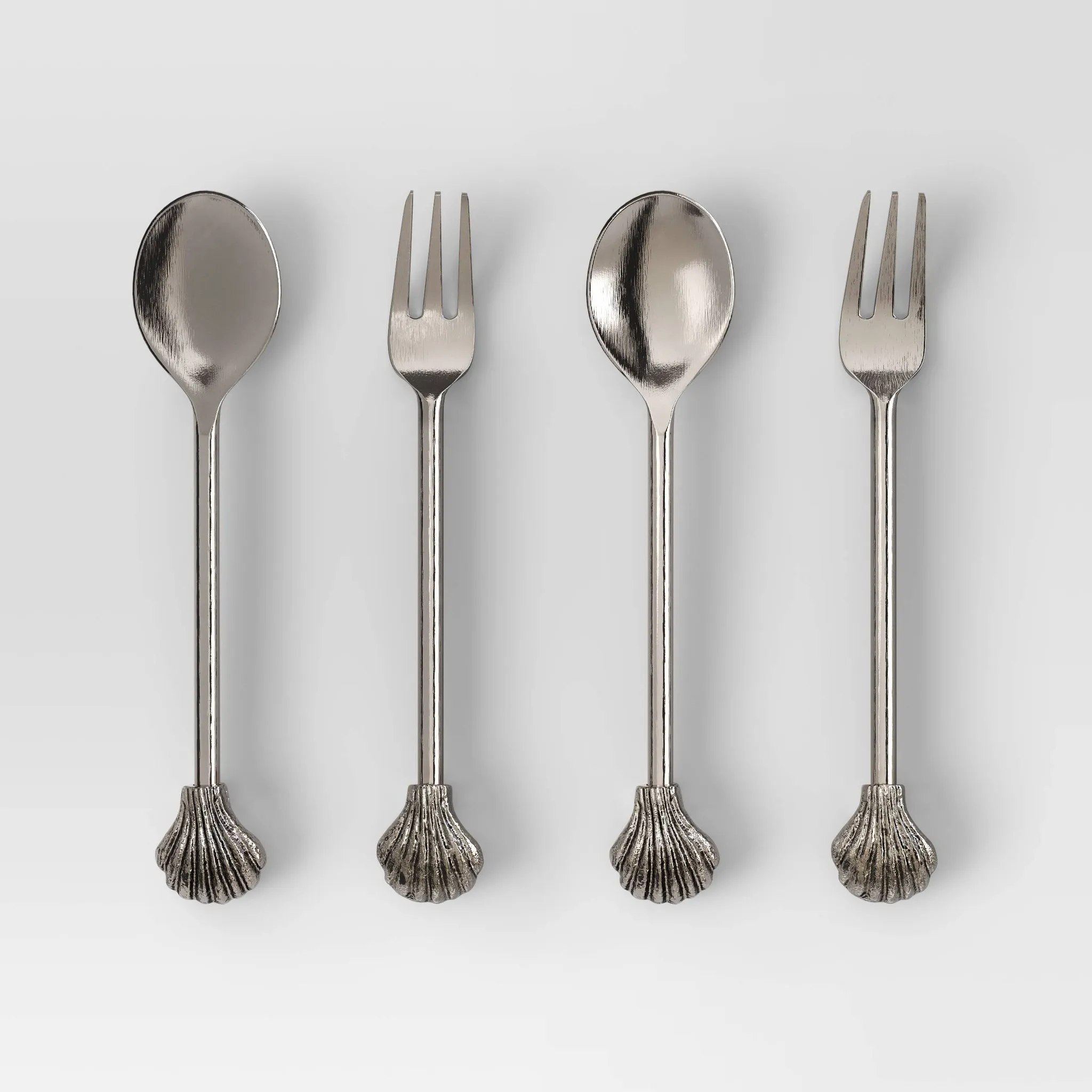 Coastal Metal Spoons and Forks Set - Kaedas