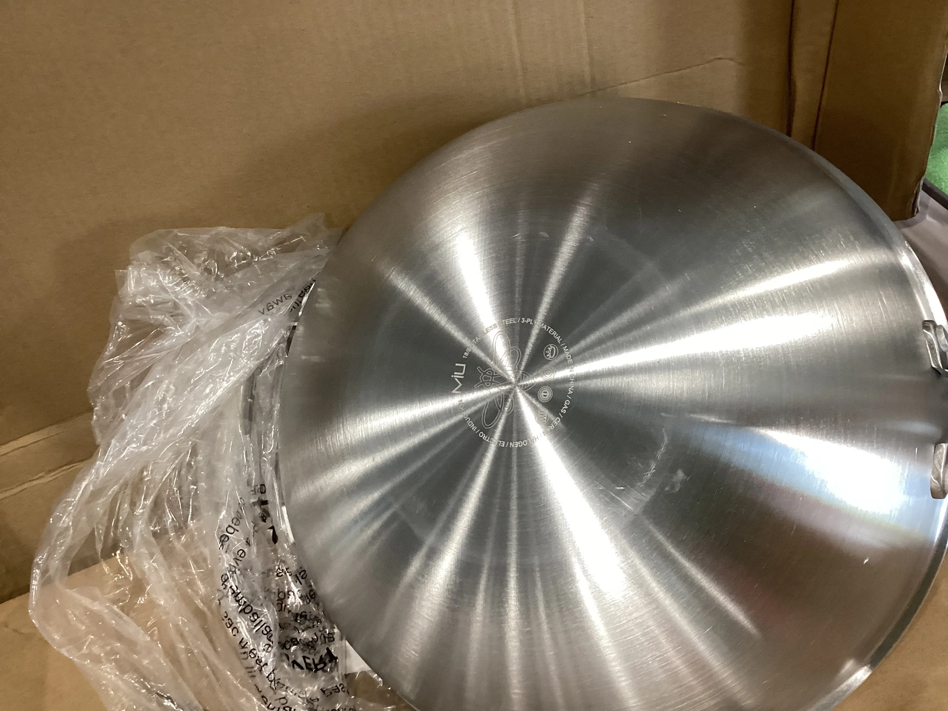 13-Inch Stainless Steel Tri-Ply Wok With Lid And Spatula (See Description) - Kaedas