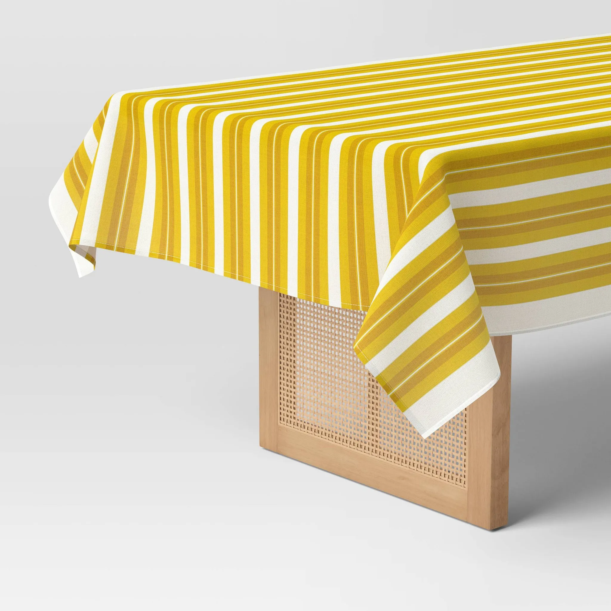 Coastal Yellow Striped Tablecloth - Kaedas