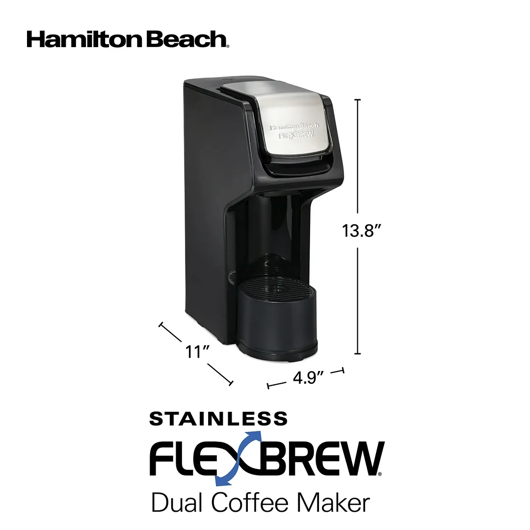 FlexBrew Dual Black 1- Cup Drip Coffee Maker - Kaedas