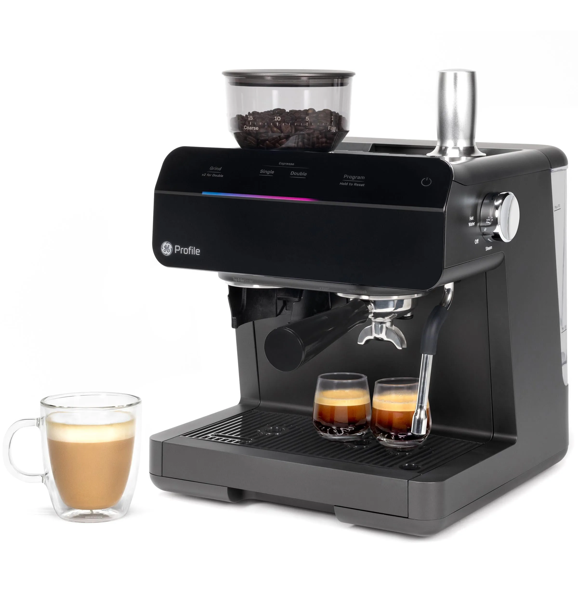 GE Profile 15-Bar 2-Cup Semi-Automatic Espresso Machine - Black - Kaedas