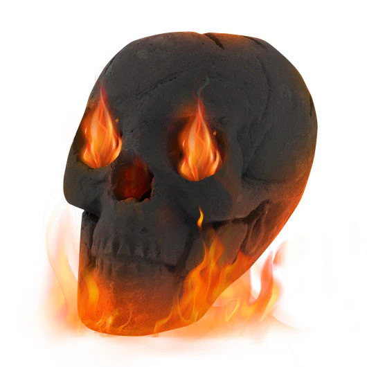 Halloween Fire Pit Skull Halloween Decoration-Black - Kaedas
