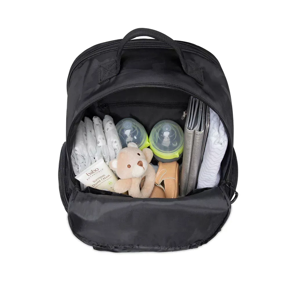 Camo Backpack Diaper Bag - Black - Kaedas