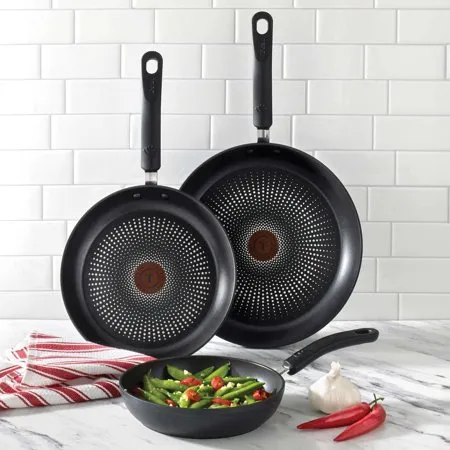 3-Piece Fry Pan Set - Durable Aluminum Cookware - Kaedas