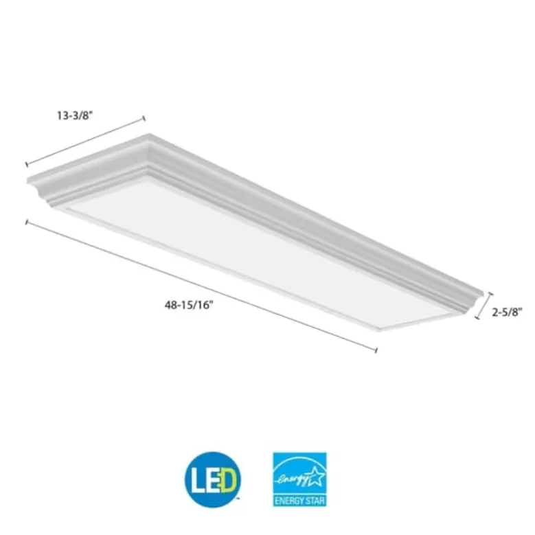 Lithonia Lighting FMFL 30840 CAML 4000K WH 4-Foot LED Linear Flush Mount - Kaedas