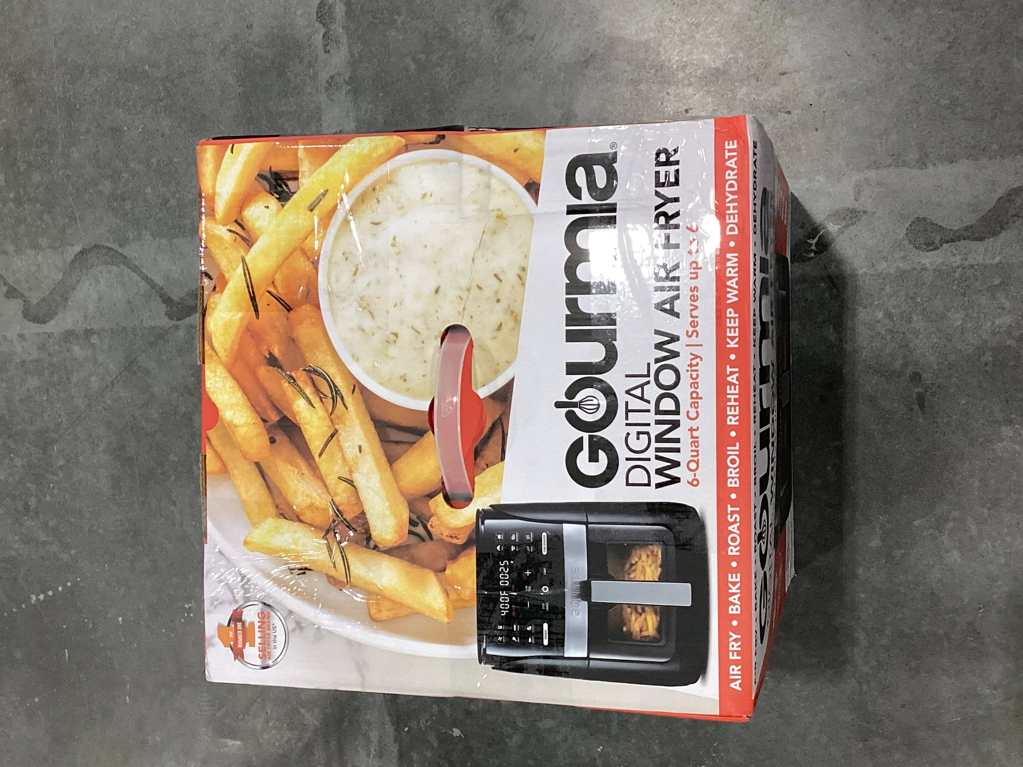 6-Qt Digital Window Air Fryer with 12 Presets & Guided Cooking Black (See Description) - Kaedas