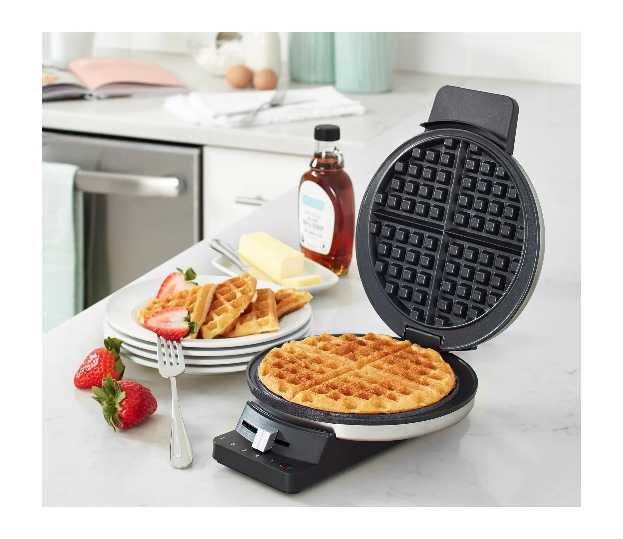 Classic Waffle Maker - Stainless Steel (See Description) - Kaedas