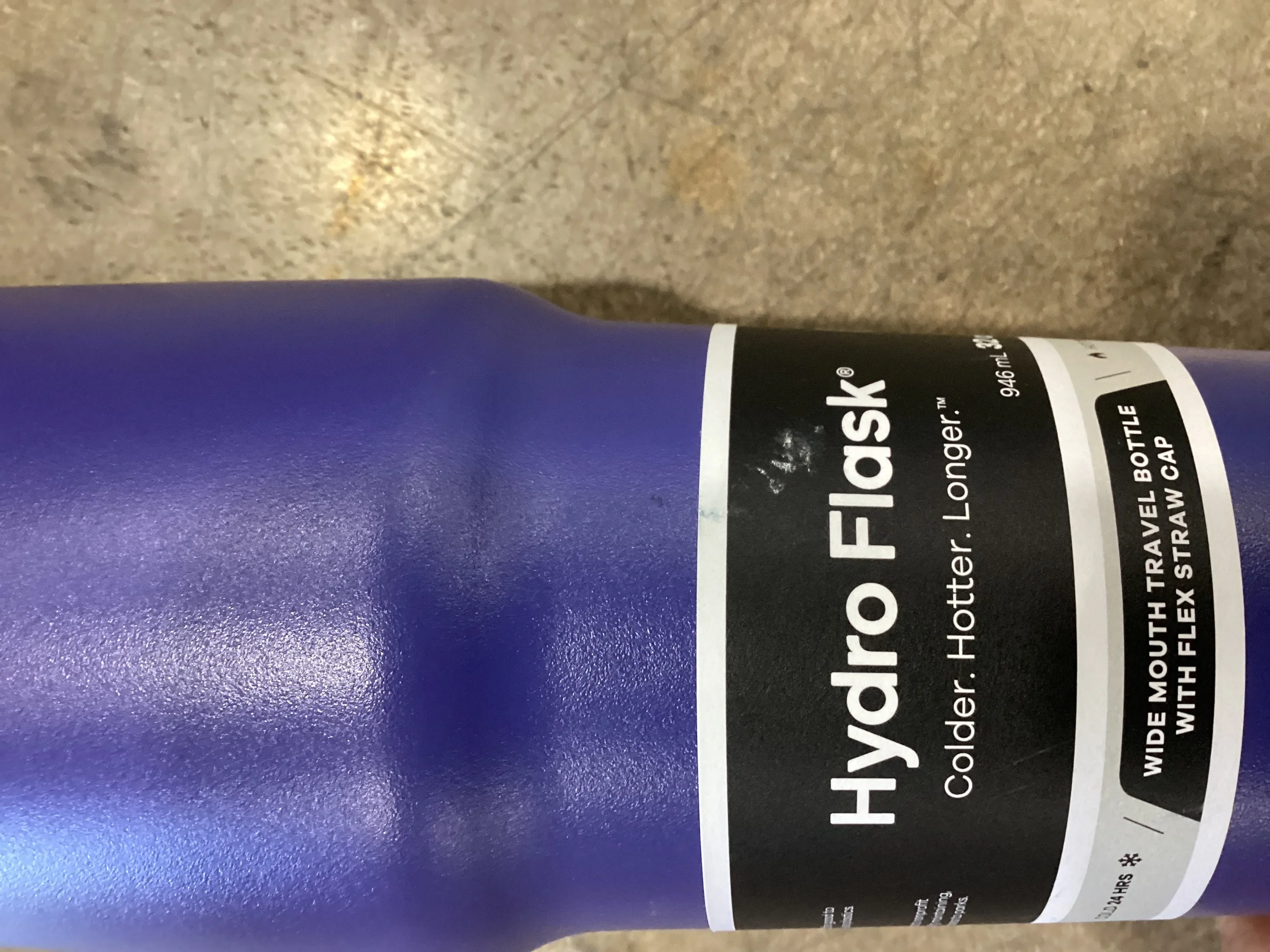 Hydro Flask 32oz Wide Mouth Flex Straw Travel Water Bottle Phantom (See Description) - Kaedas