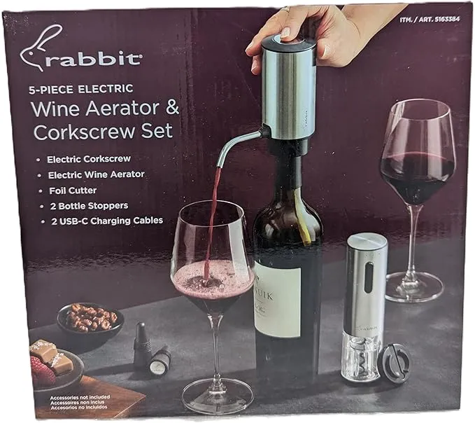 Electric Wine Tool Set - 5-Piece - Kaedas