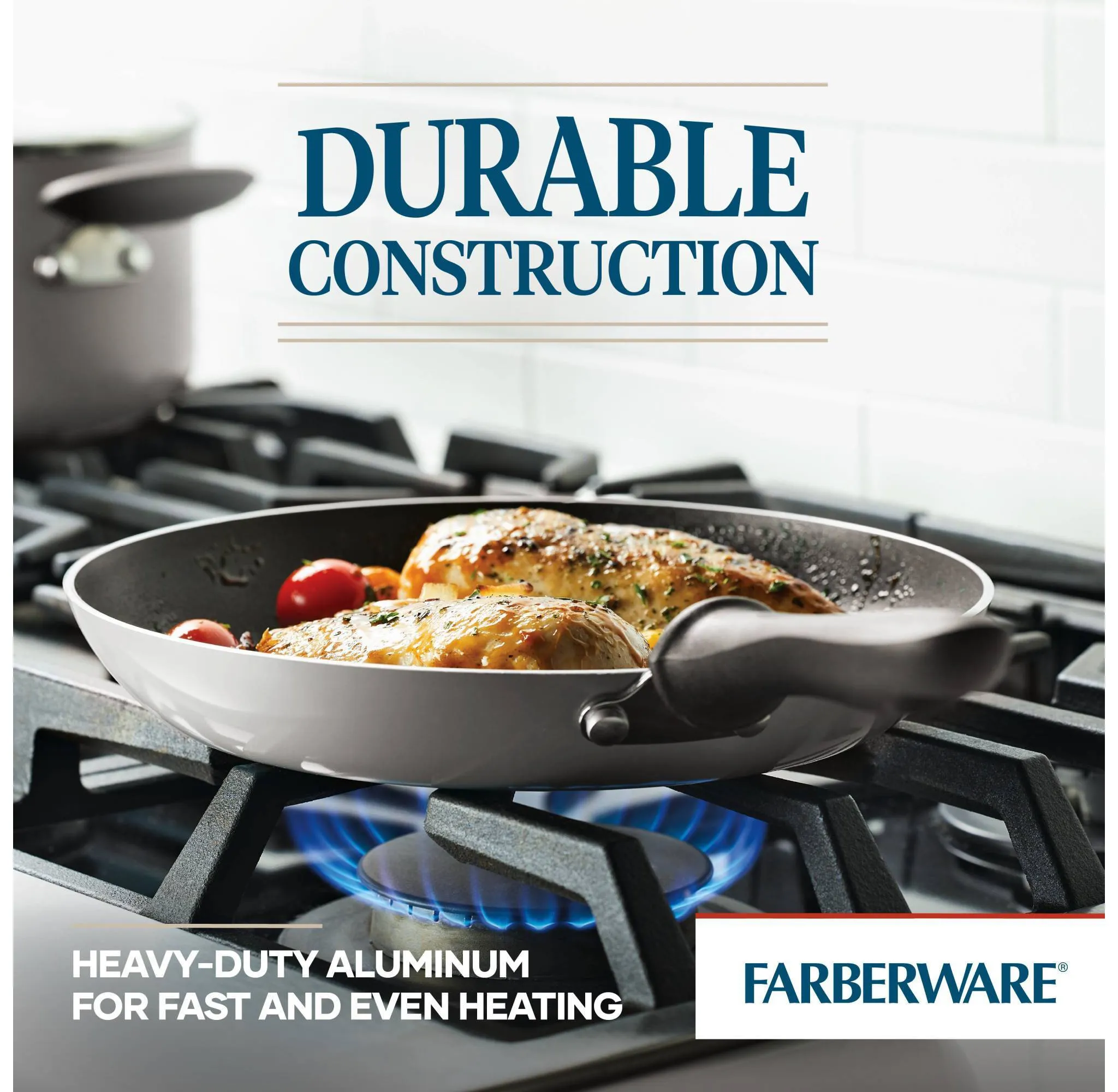 Reliance 15pc Aluminum Nonstick Cookware Set - Silver - Kaedas