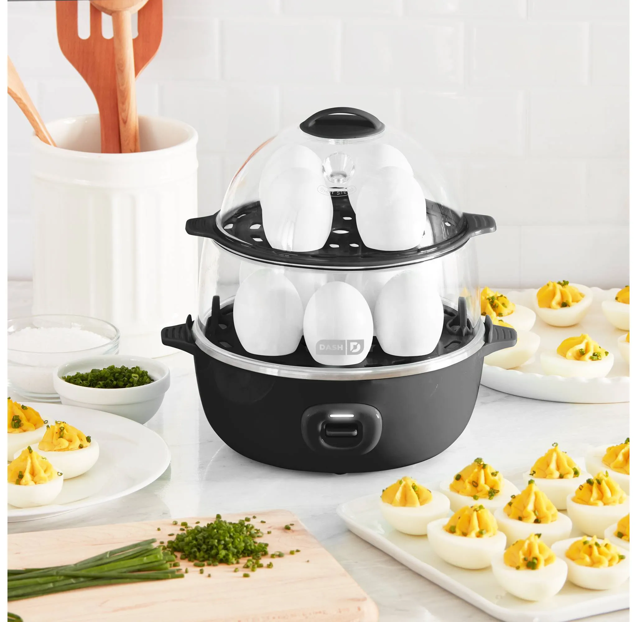 Deluxe Express Egg Cooker:  12-Egg Electric Cooker - Kaedas